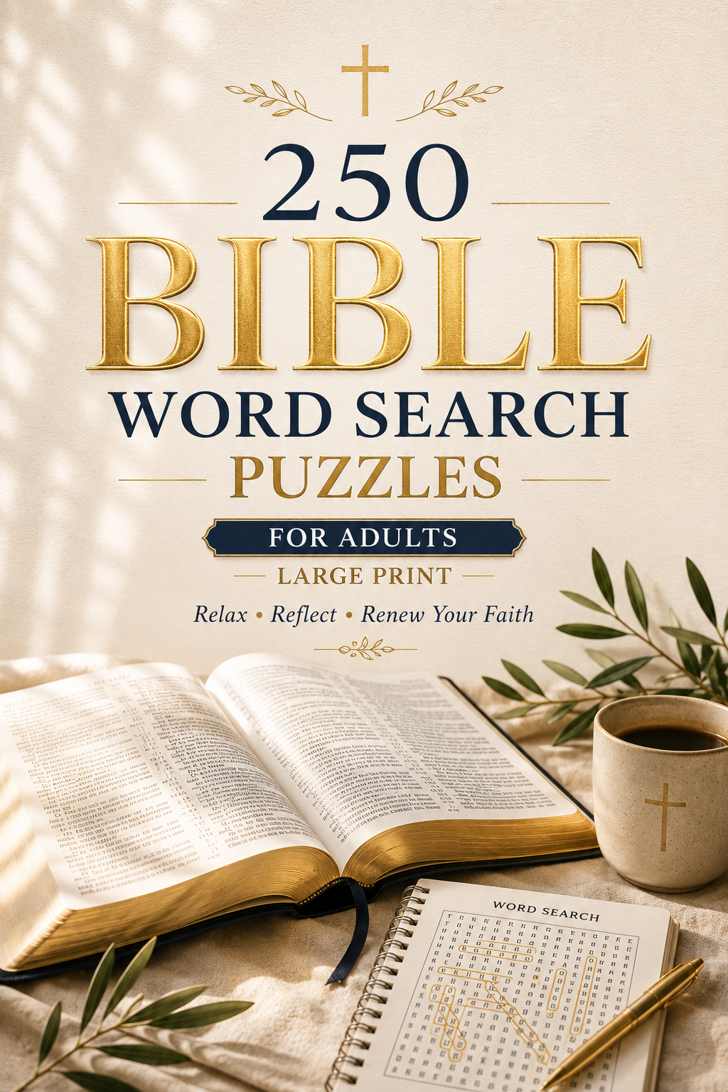 250 Bible Word Search Puzzles for Adults