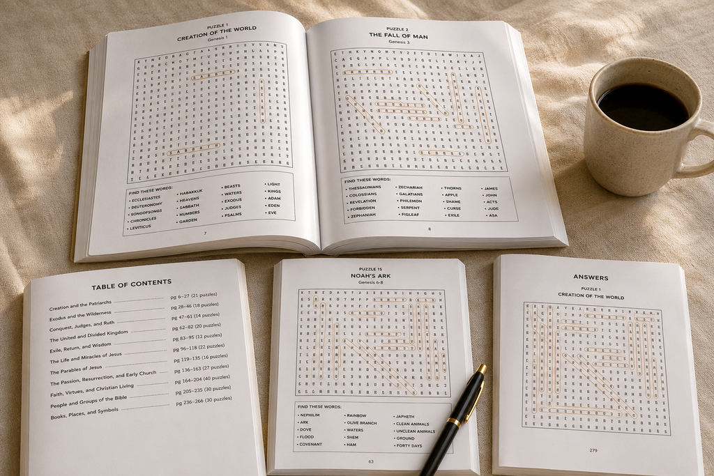 250 Bible Word Search Puzzles for Adults