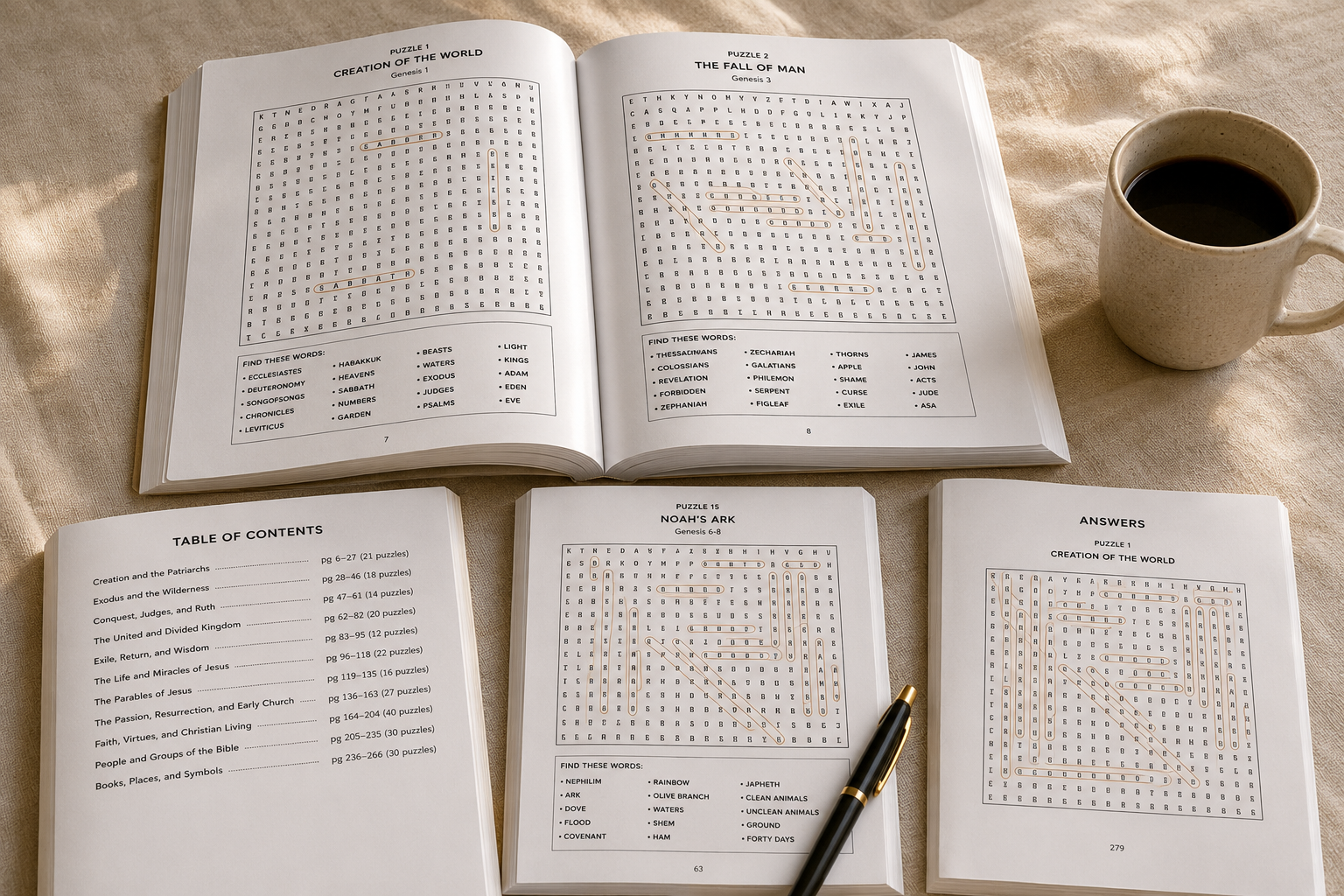 250 Bible Word Search Puzzles for Adults